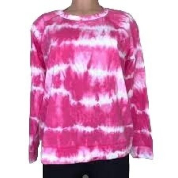 Michael Kors Tie Dye Pullover Top in Electric Pink - Picture 1 of 9